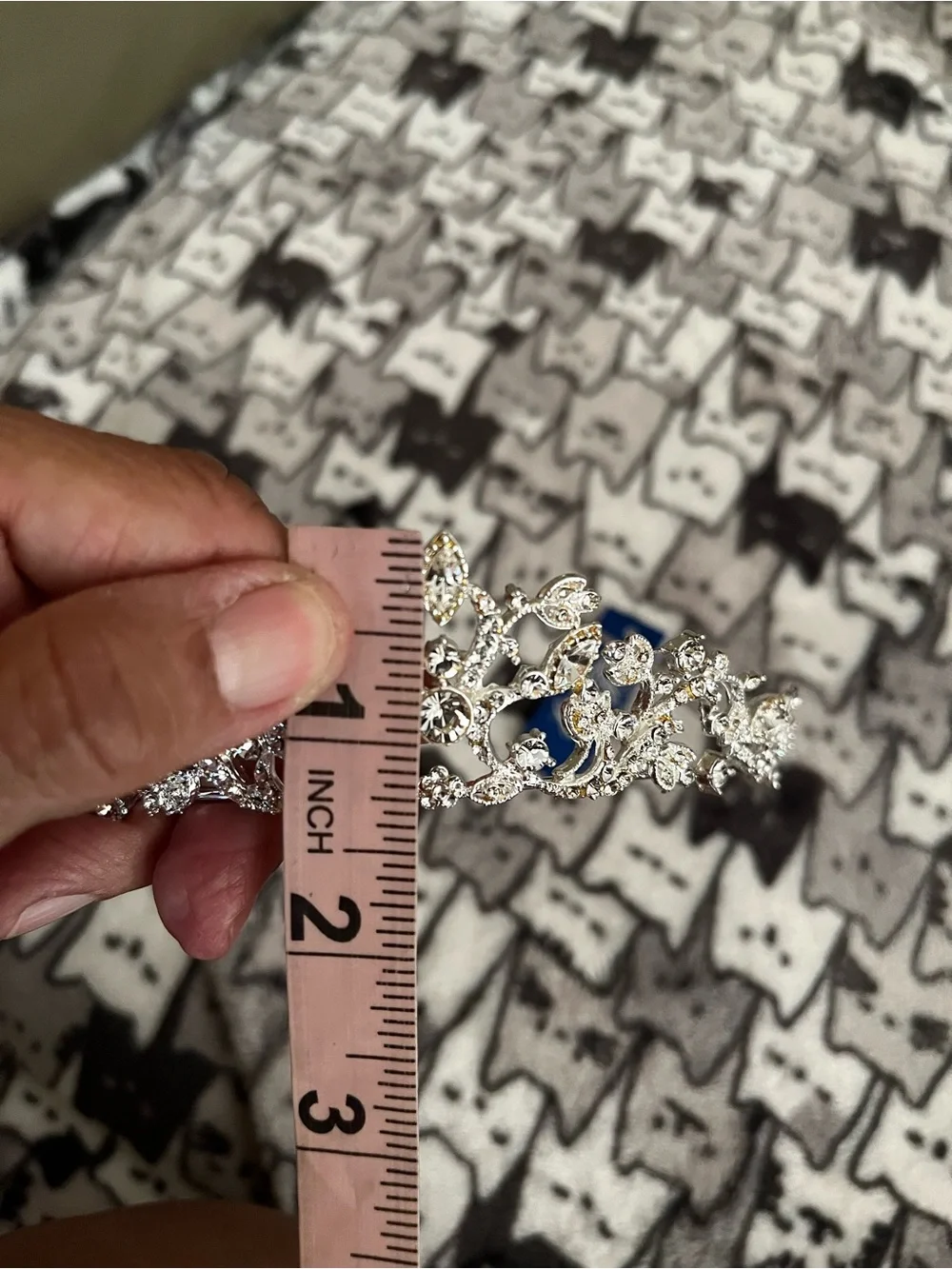 Elegant Silver Crystal Bridal Tiara with Sparkling Rhinestones
